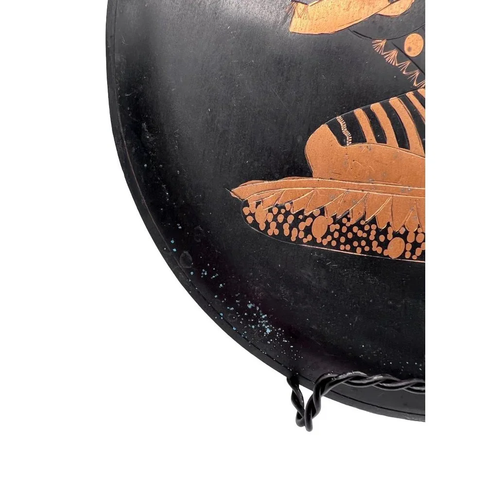 Vintage Copper Egyptian Round wall hanging